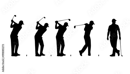 golf silhouettes
