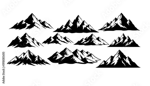 mountain silhouettes
