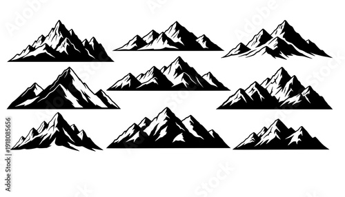 mountain silhouettes
