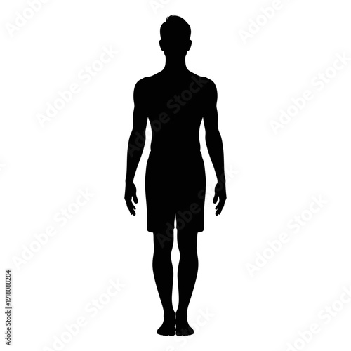 Man Meditating Cross Legged Black Vector Silhouette