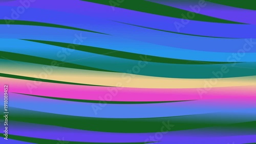 Abstract Wavy Lines Background Loop with Vibrant Colors and Smooth Motion.