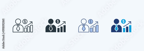 Advisor Multiple Style Icon Collection