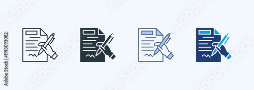 Contract Multiple Style Icon Collection