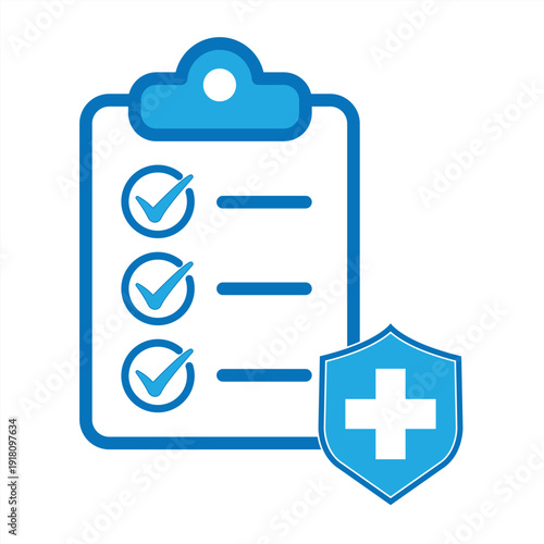 Medical insurance icon vector Illustration logo template pack