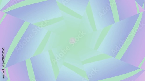Abstract Geometric Kaleidoscope Pattern with Pastel Gradient Colors.