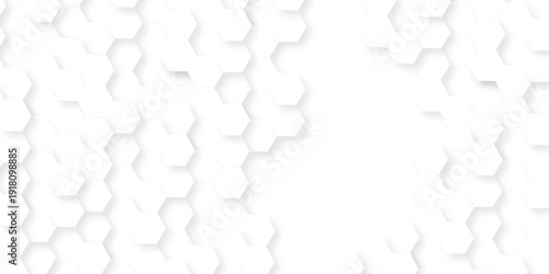 White paper texture abstract grid tile seamless hexagon wall creative metal business wallpaper texture background.