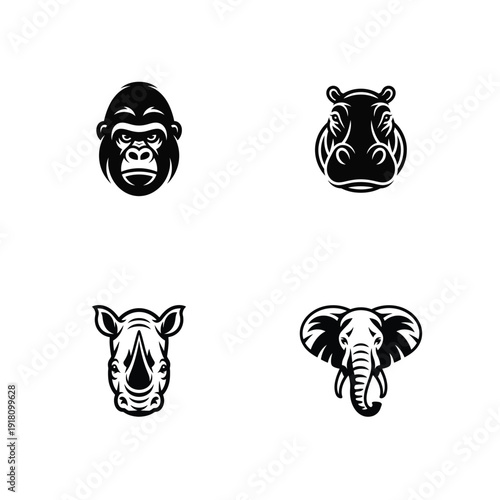 Jungle Animals Head Set