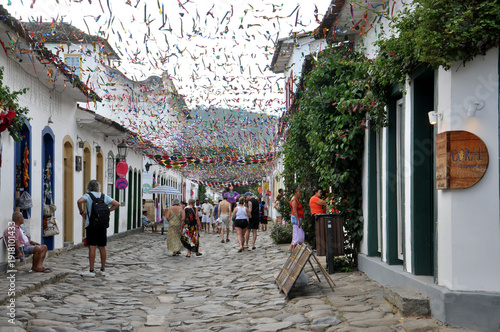 Brazilian Carnival street decor- Paraty- Rio de Janeiro 