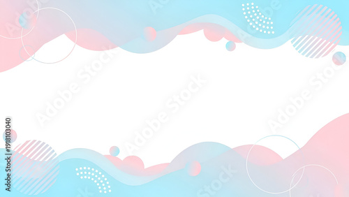 Abstract Wavy Background with Pink and Blue