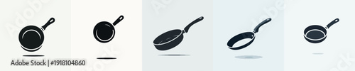 Vector silhouette of a pan.