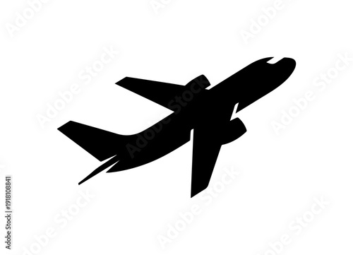 Modern Passenger Jet Vector Illustration