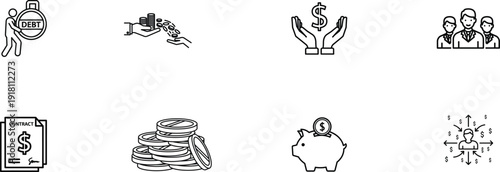 Ancient egyptian hieroglyphic symbols and characters