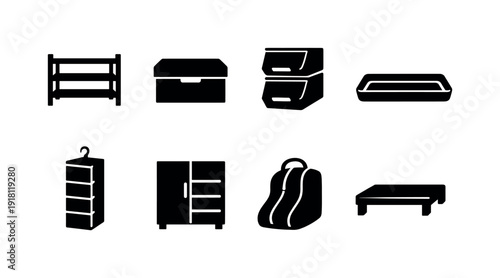 Home shoe storage items: shoe rack, shoe box, stackable bin, boot tray, hanging organizer, shoe cabinet, shoe bag, shelf riser