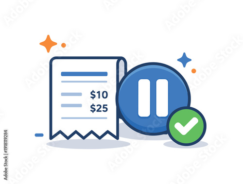 Personal financial mindfulness and spending reflection in everyday life centered on reviewing purchases and staying intentional, a simple receipt