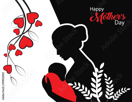 Mother's Day background vector illustration