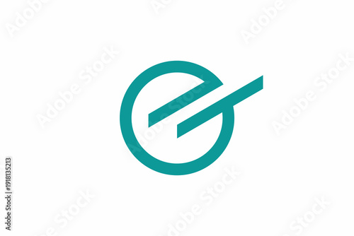 Circle Letter ET Logo Design