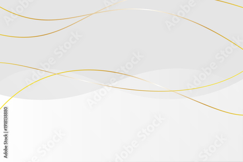 灰色と金色ラインの華やかな背景素材