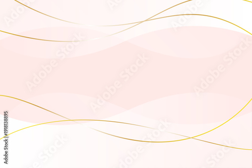 ピンクと金色ラインの華やかな背景素材