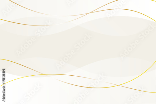 ベージュと金色ラインの華やかな背景素材