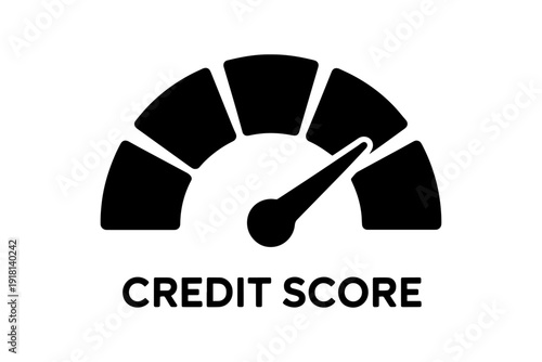 credit score indicator displaying good financial health
