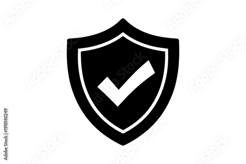 icon of security in monochrome style