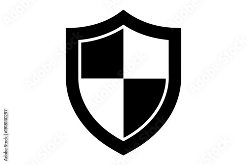 Free Download abstract shield symbol embodying protection, security, and defense in clean vector format.  - GFXLoad