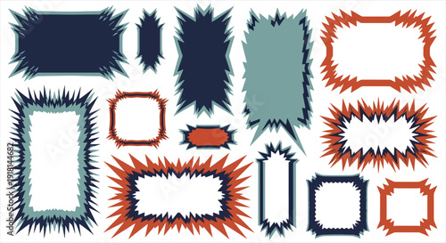 Decorative Frame and Banner Elements Collection – Elegant Vintage and Modern Design Set