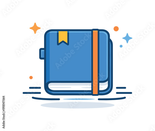 Invisible preparation and unseen practice before visible performance, a closed notebook with subtle motion lines beneath symbolizing readiness