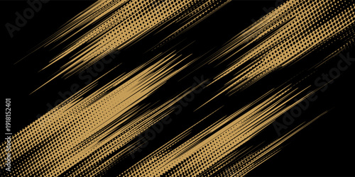Abstract White and Gold Brush Texture Background with Halftone Effect. Brushstroke Illustration for Banners, Posters or Sports.