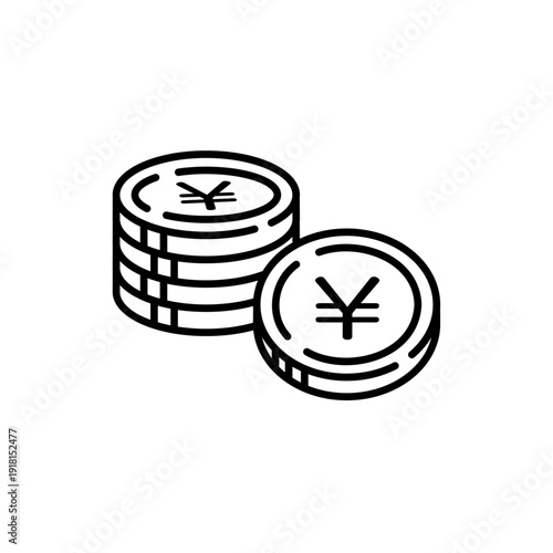 シンプルで可愛いお金投資素材