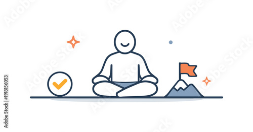 Quiet sufficiency recognition and internal acknowledgment that effort has reached its optimal endpoint without refinement or extension, a completed