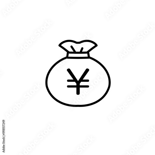 シンプルで可愛いお金投資素材