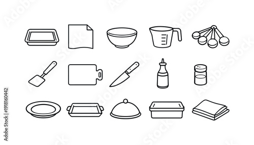 Home roasted beet cooking tools: baking tray, parchment paper, mixing bowl, measuring cup, measuring spoon, spatula, cutting board, chef knife, oil