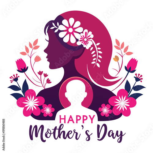 Happy mother's day floral tribute