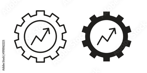 Productivity icons for graphic design, logo, Web site, social media, UI, mobile app, vector illustration