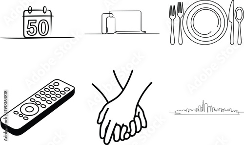 Daily Life Icons Set