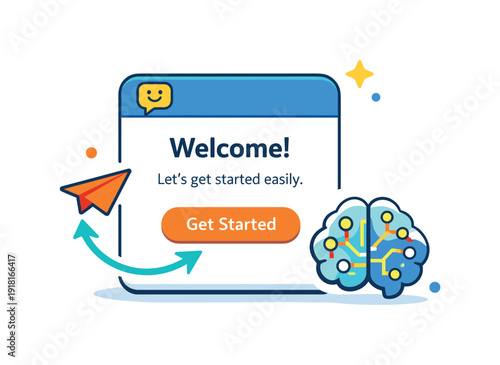 AI enhanced customer onboarding and frictionless first user experience for digital platforms increasing activation and retention, a welcome screen