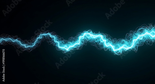 Electricity sparking across a dark background with a futuristic glow.