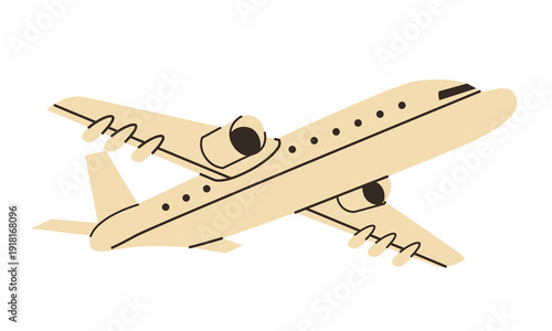 Air cargo delivery vector illustration. Global logistic transportation commercial service fast freight distribution. Aircraft airplane goods shipping express import export