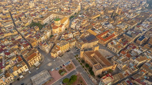 Aerial View of Alcamo, Trapani, Sicily, Italy, Europe