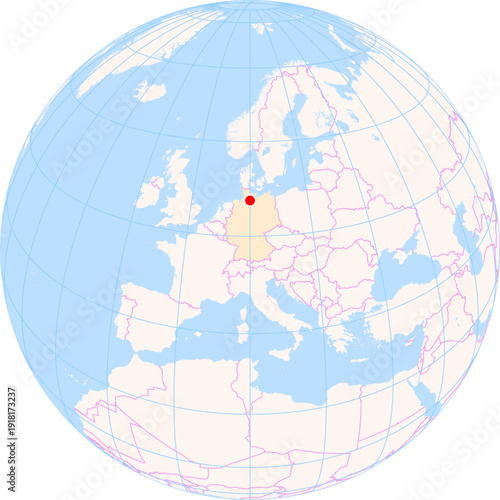 Location Map of Hamburg Airport (Hamburg, Hamburg, Germany). IATA-code: HAM. No labels at all.