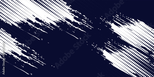 white color pattern gradient grunge texture background. Dots pop art comics sport style Abstract background dark blue with modern corporate concept. vector illustration