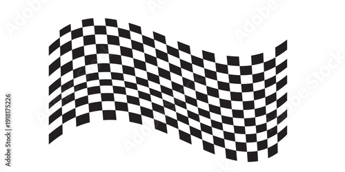 Race flag background. Checkered flag. Black and white checker. Finishing flag.