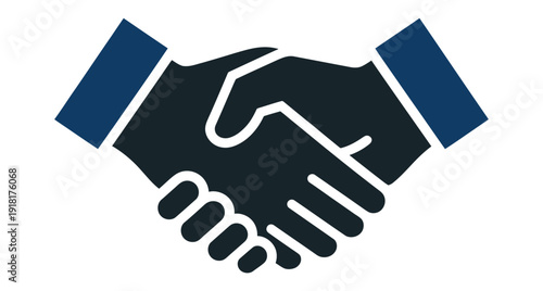 Two people shaking hands, representing trust, agreement, partnership, corporate teamwork, business collaboration, negotiation, contract agreement, professional cooperation