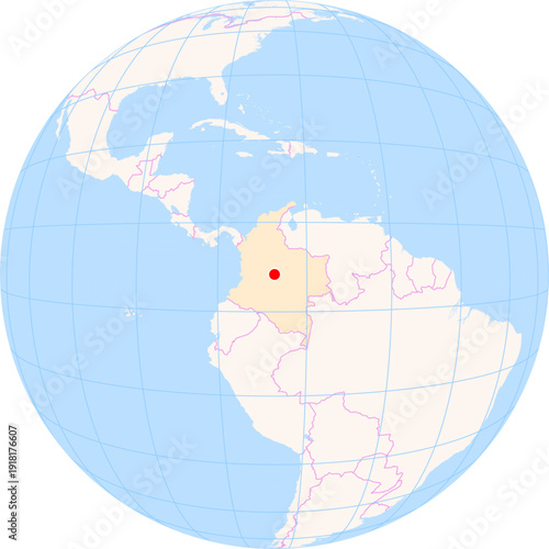 Location Map of La Vanguardia Airport (Villavicencio, Meta, Colombia). IATA-code: VVC. No labels at all.