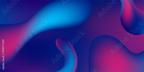 Holographic Liquid Gradient Background Vector Illustration