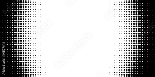 Set of vertical gradient halftone dots backgrounds, horizontal templates using halftone dots pattern. Vector illustration