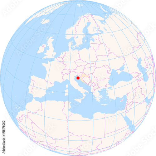 Location Map of Pula Airport (Pula, Istarska, Croatia). IATA-code: PUY. No labels at all.