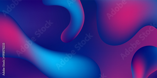 Holographic Liquid Gradient Background Vector Illustration