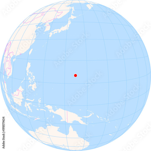 Location Map of Antonio B. Won Pat Int. Airport (Agana, Guam, Guam). IATA-code: GUM. No labels at all.